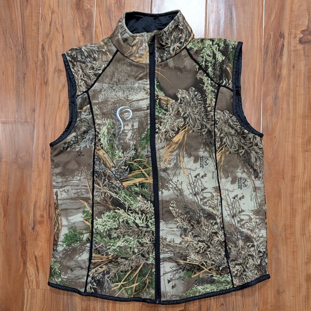 Prois Hunting Apparel Women's‎ Small Realtree Camouflage Fleece Vest Like New